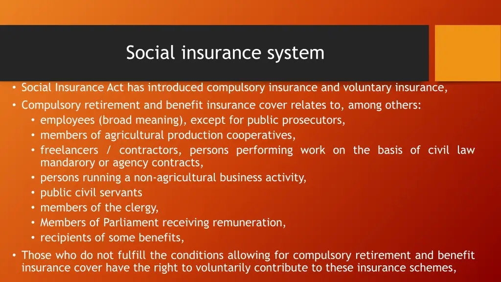 social insurance system 1