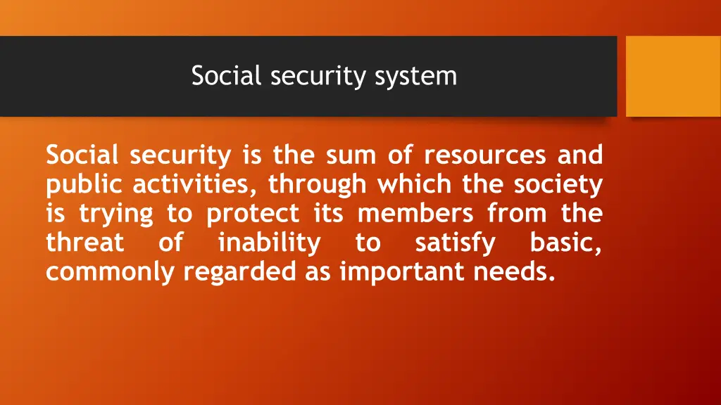social security system 1