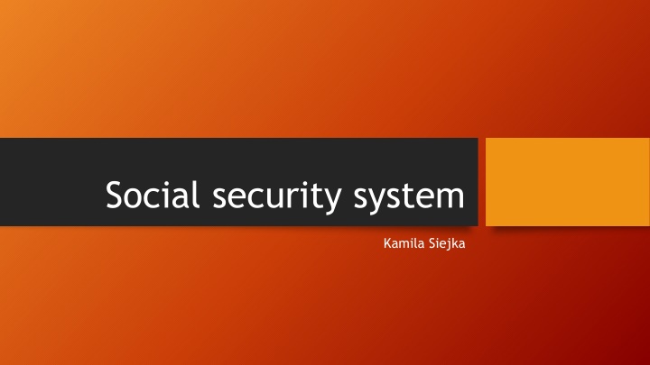 social security system