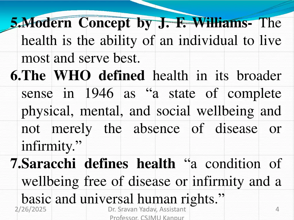 5 modern concept by j f williams the health