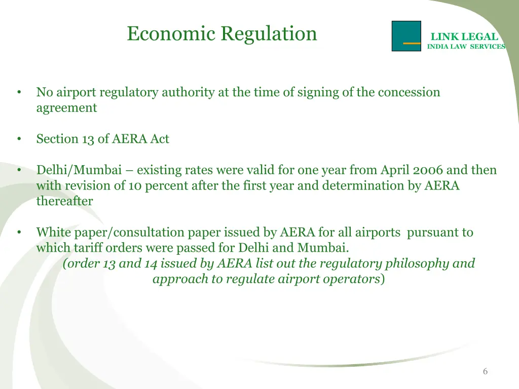 economic regulation