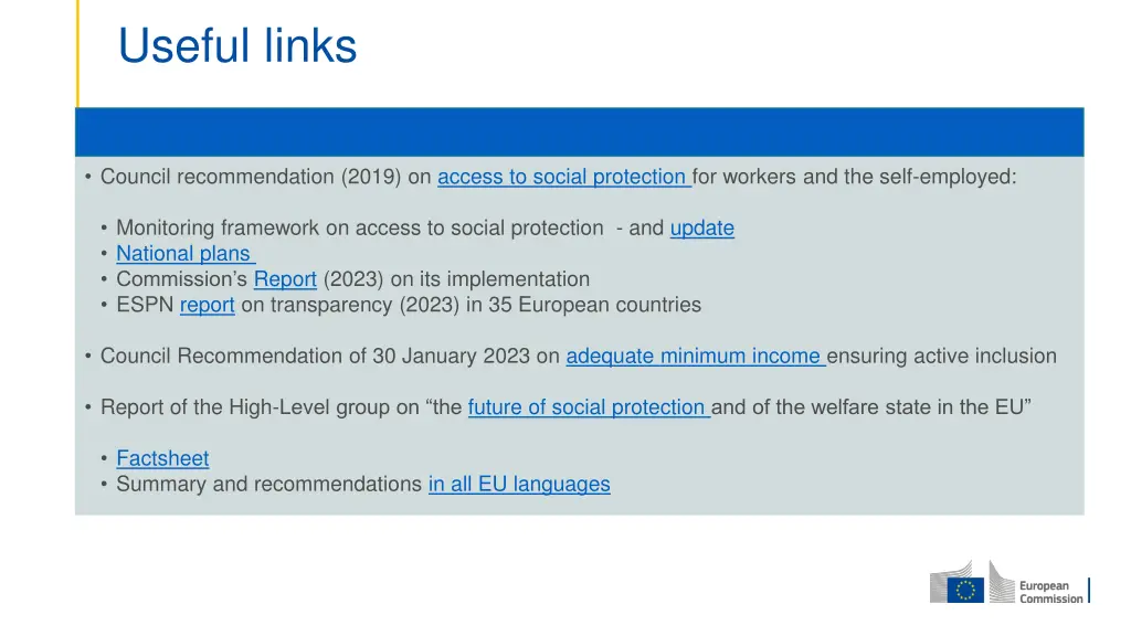 useful links