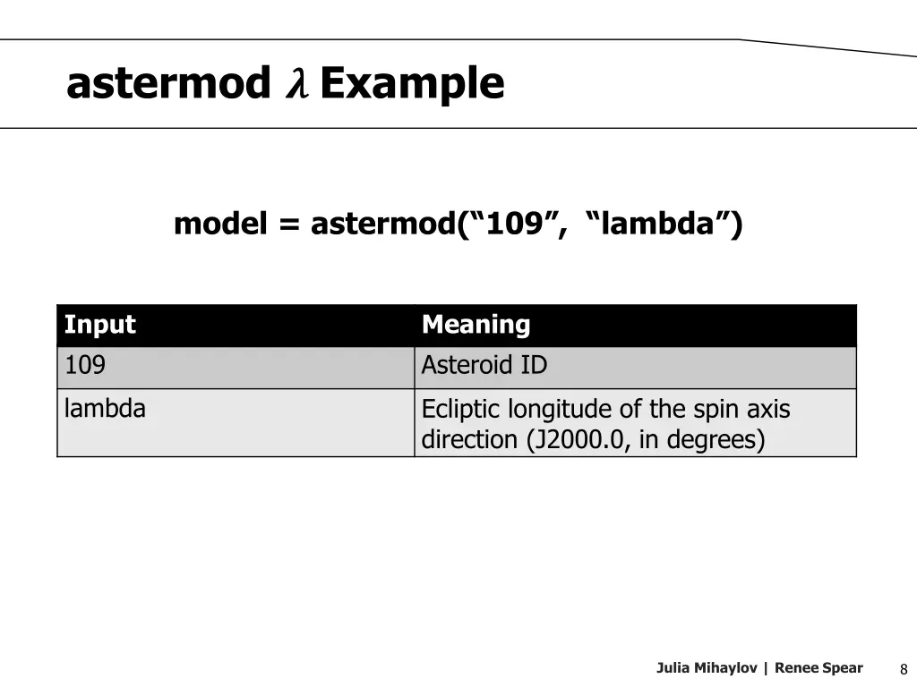 astermod example