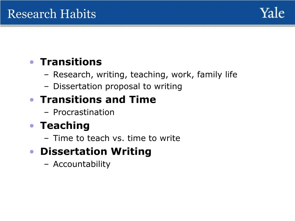 research habits 1