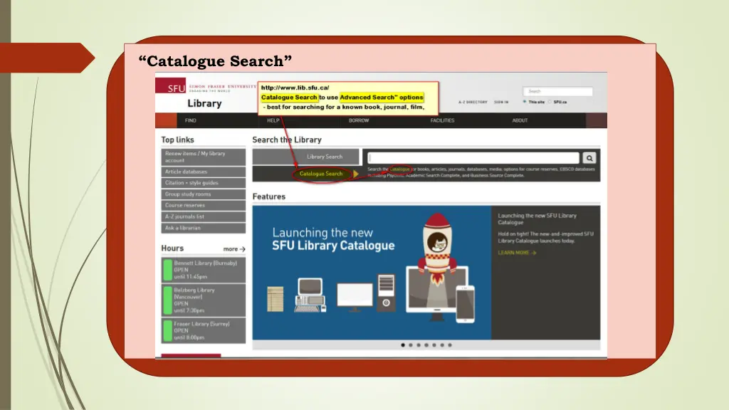 catalogue search