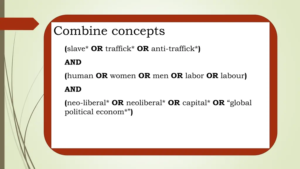 combine concepts