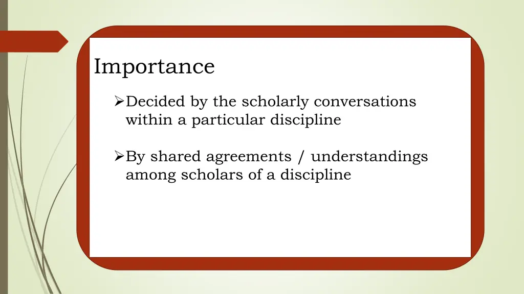importance