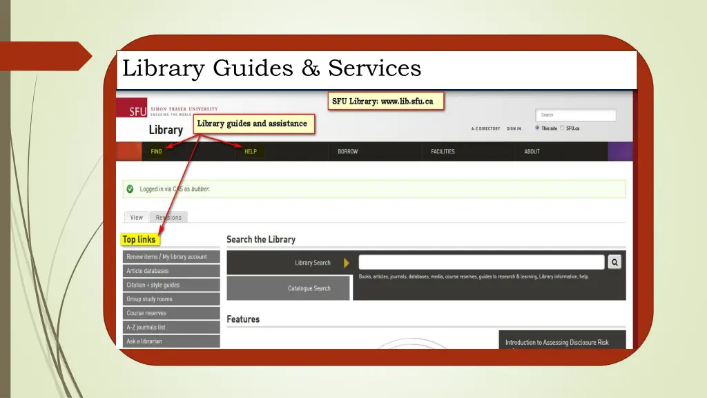 library guides services