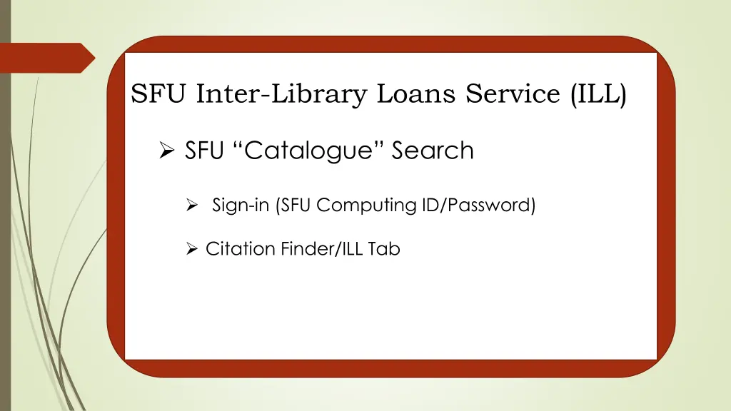 sfu inter library loans service ill