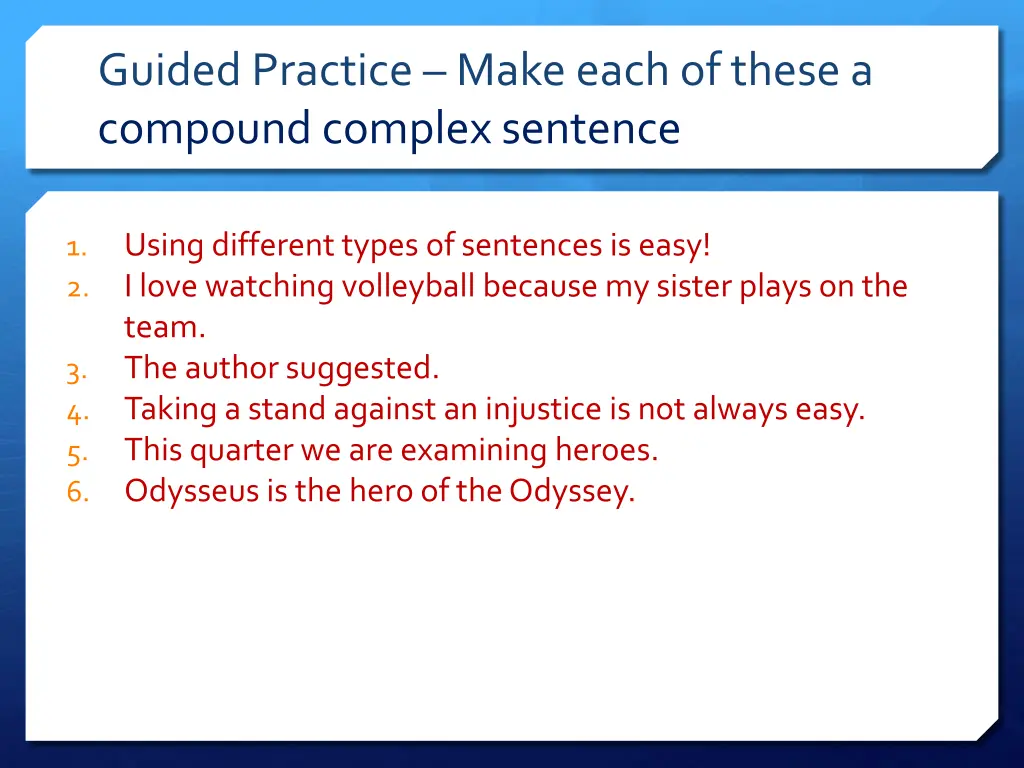 guided practice make each of these a compound