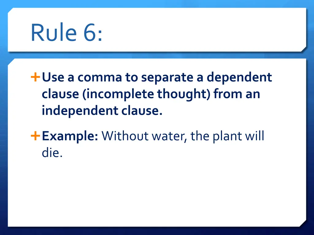 rule 6