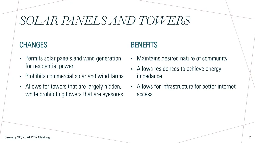 solar panels and towers