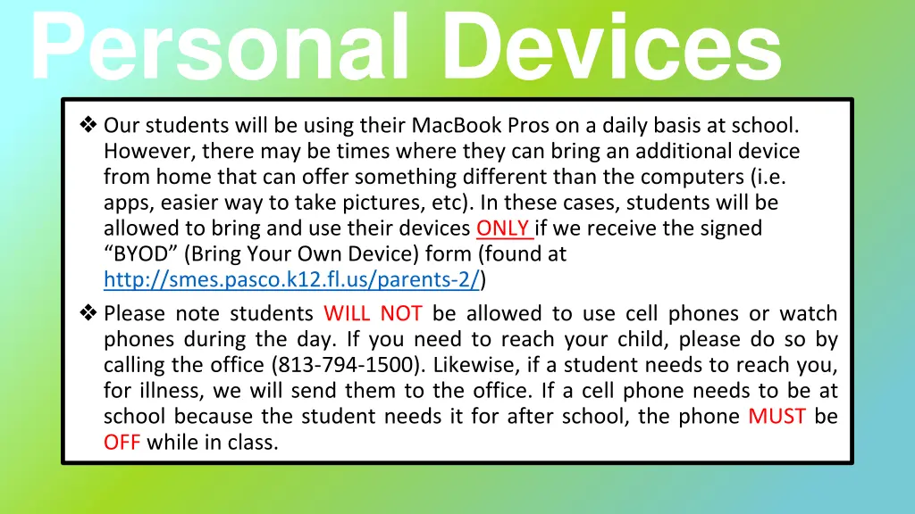 personal devices