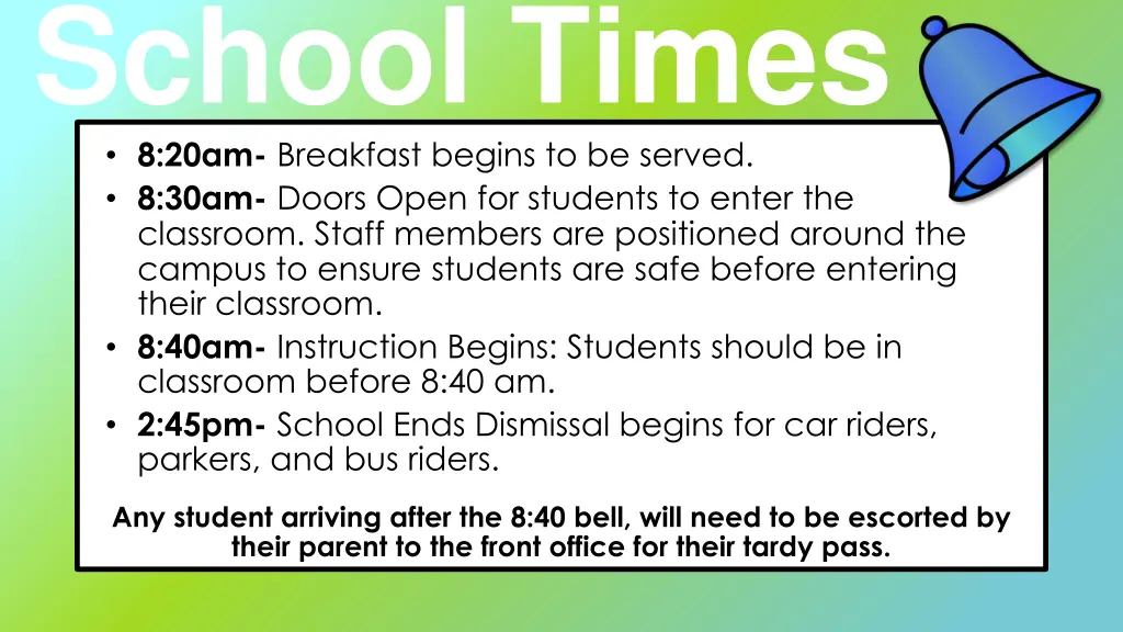 school times