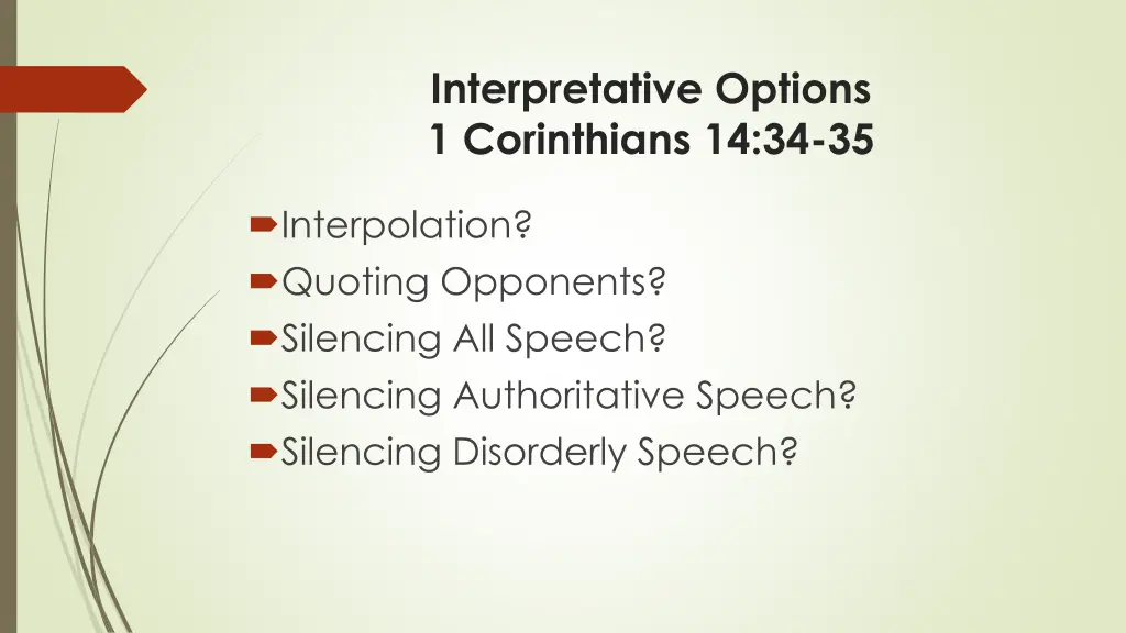 interpretative options 1 corinthians 14 34 35
