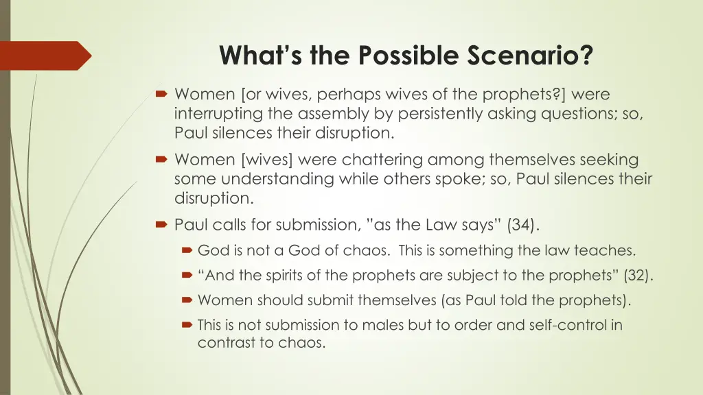 what s the possible scenario