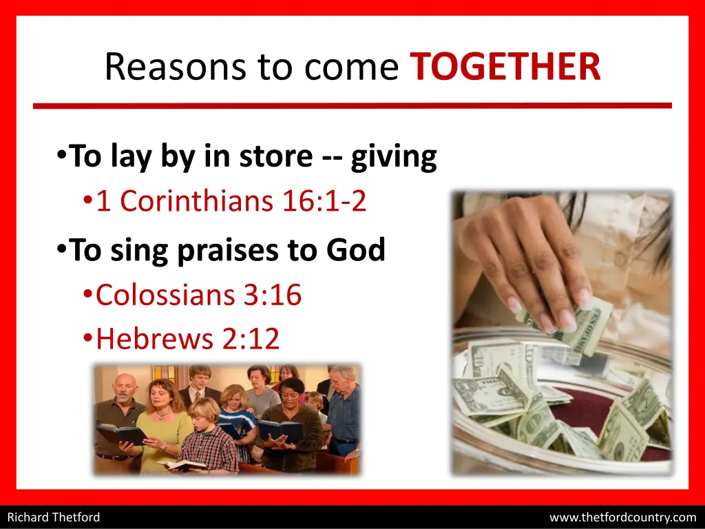 reasons to come together 1