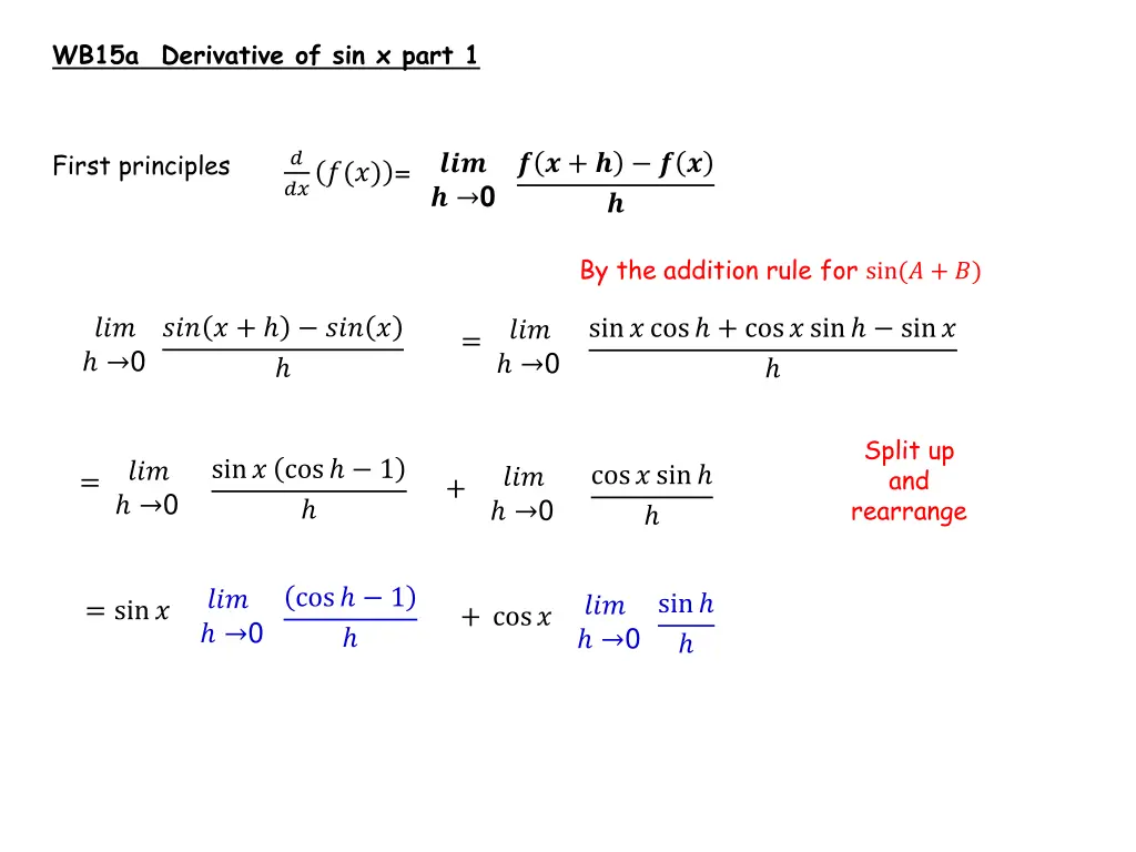 wb15a derivative of sin x part 1
