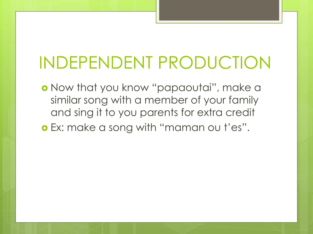 independent production