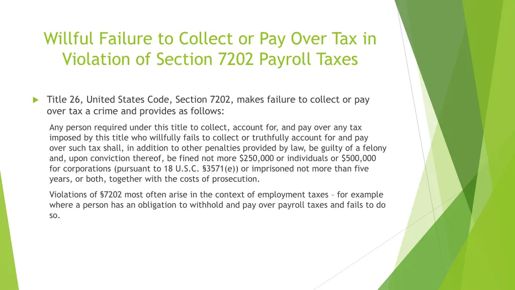 willful failure to collect or pay over