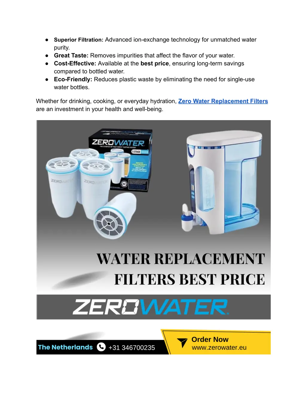 superior filtration advanced ion exchange