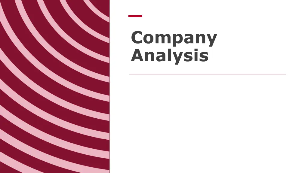 company analysis