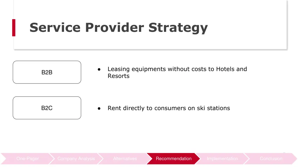 service provider strategy