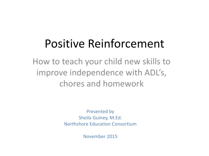 positive reinforcement