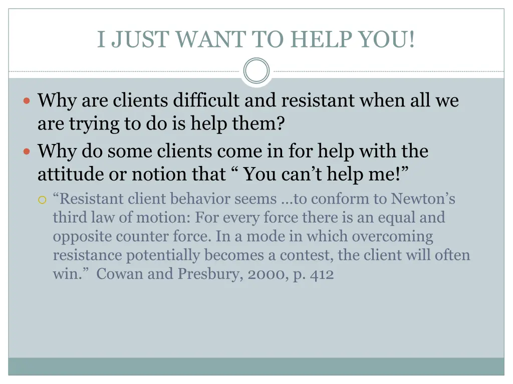 i just want to help you