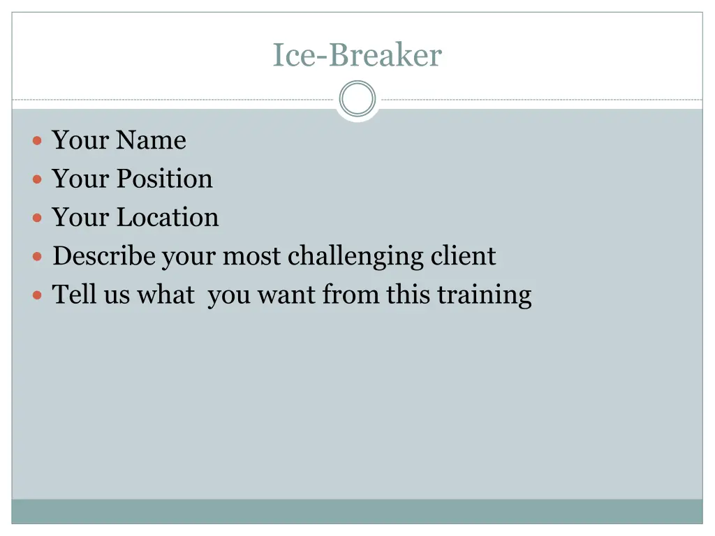 ice breaker