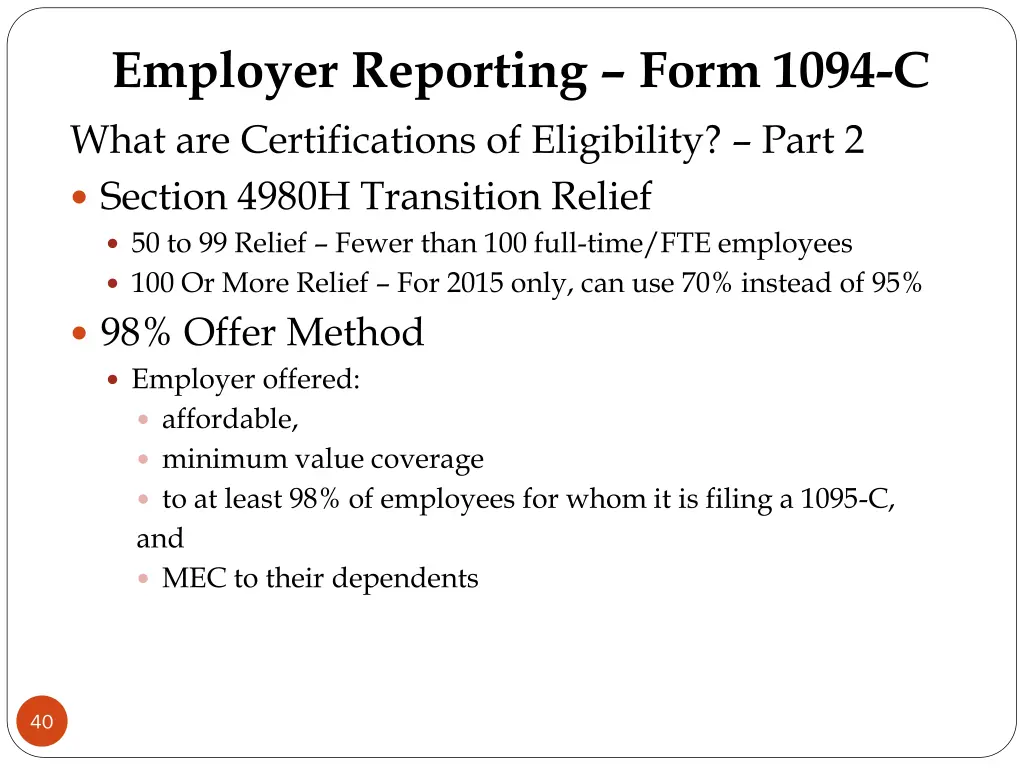 employer reporting form 1094 c what 1
