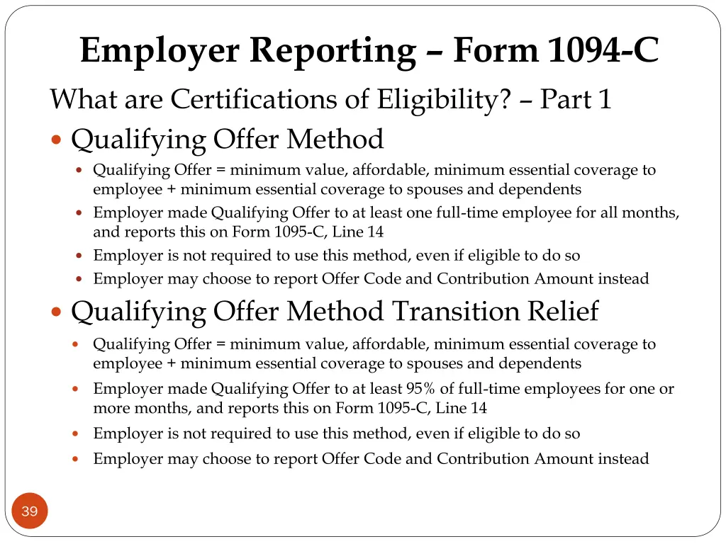 employer reporting form 1094 c what
