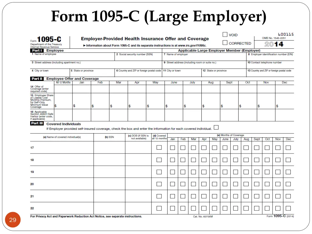form 1095 c large employer