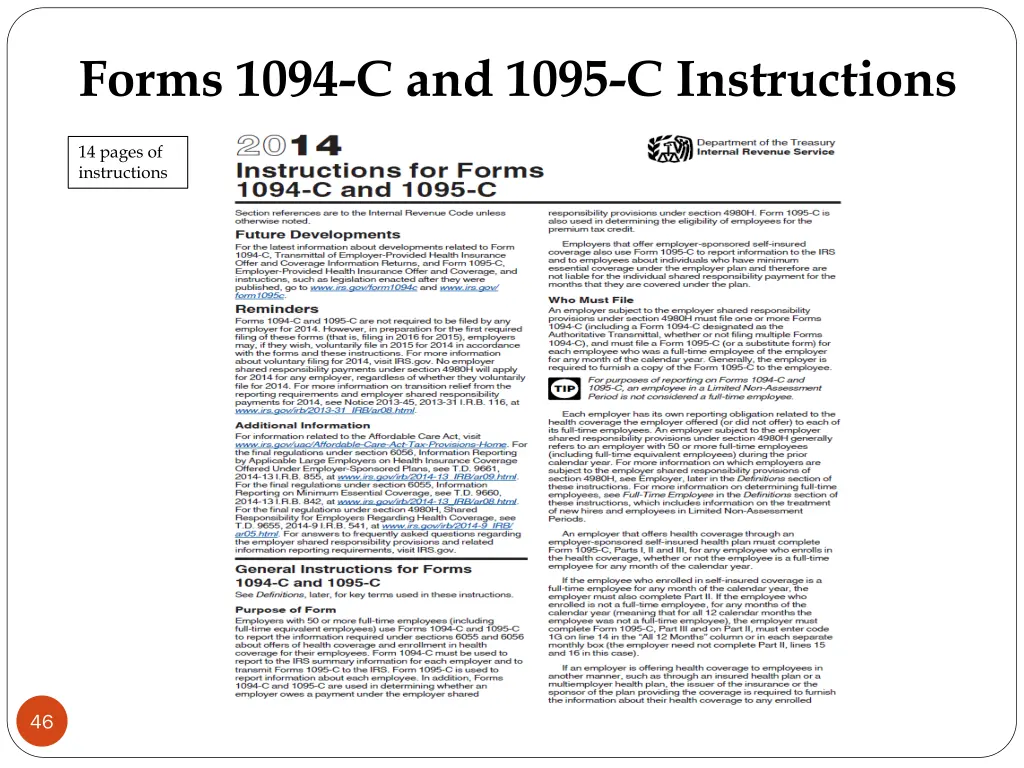 forms 1094 c and 1095 c instructions