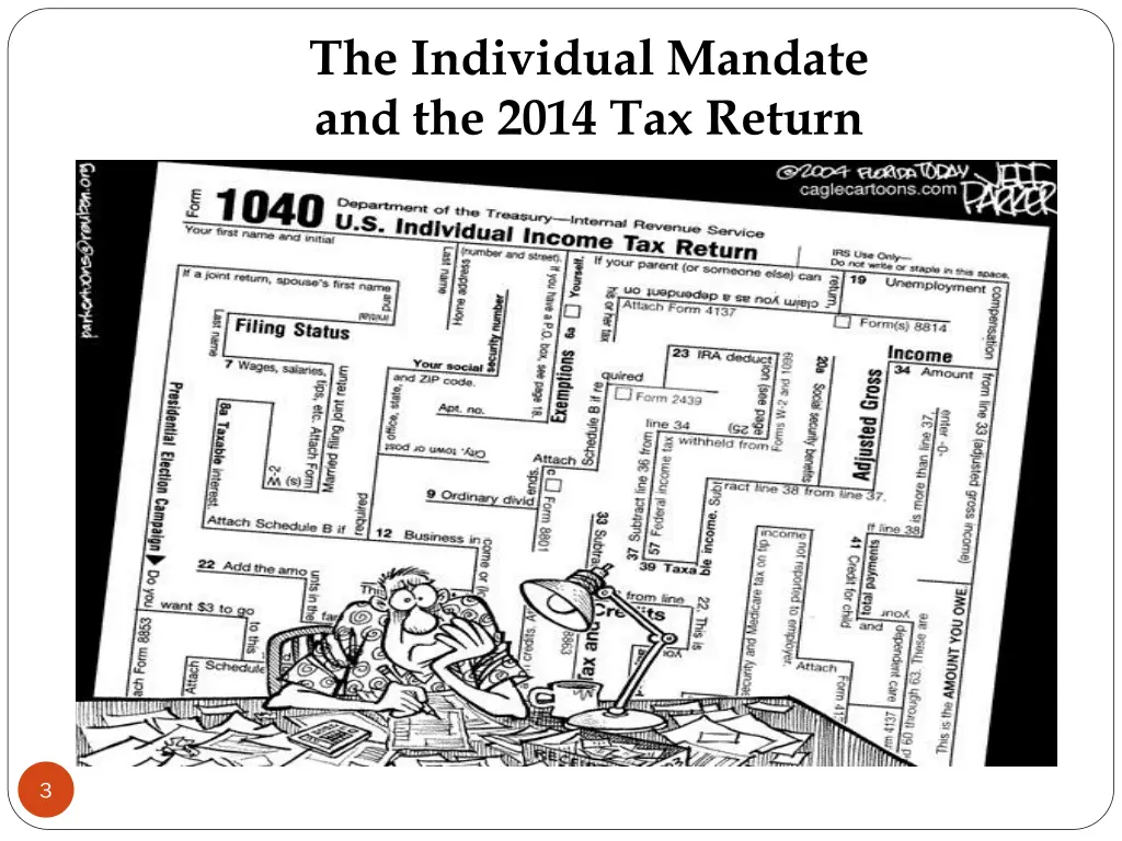 the individual mandate and the 2014 tax return