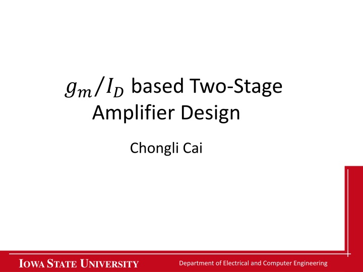 amplifier design