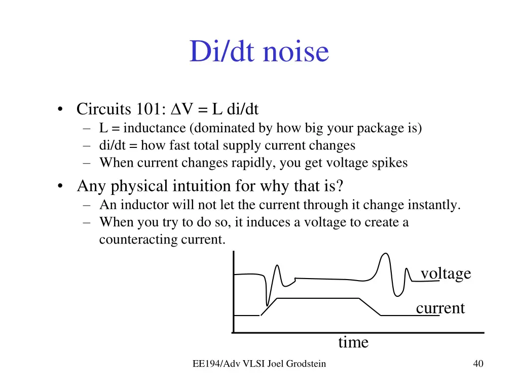 di dt noise