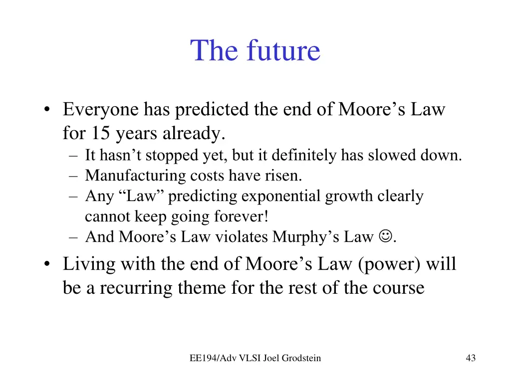 the future