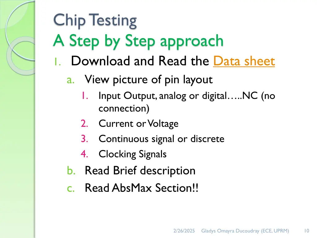 chip testing a step by step approach 1 download