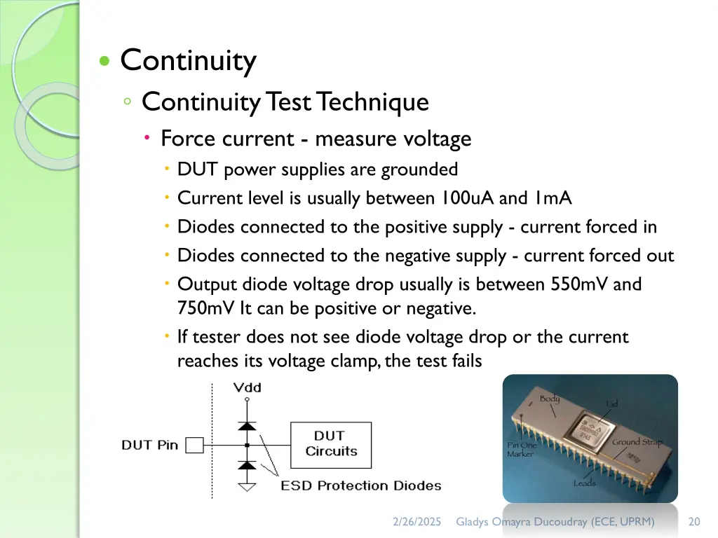 continuity continuity test technique force