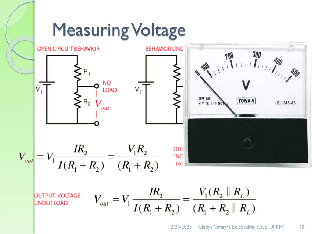 measuring voltage