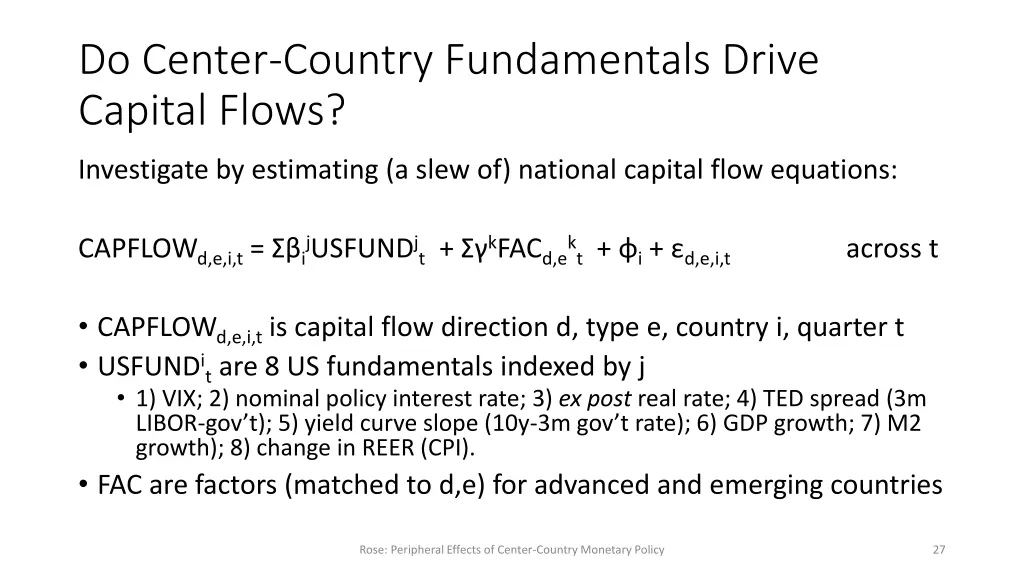 do center country fundamentals drive capital flows