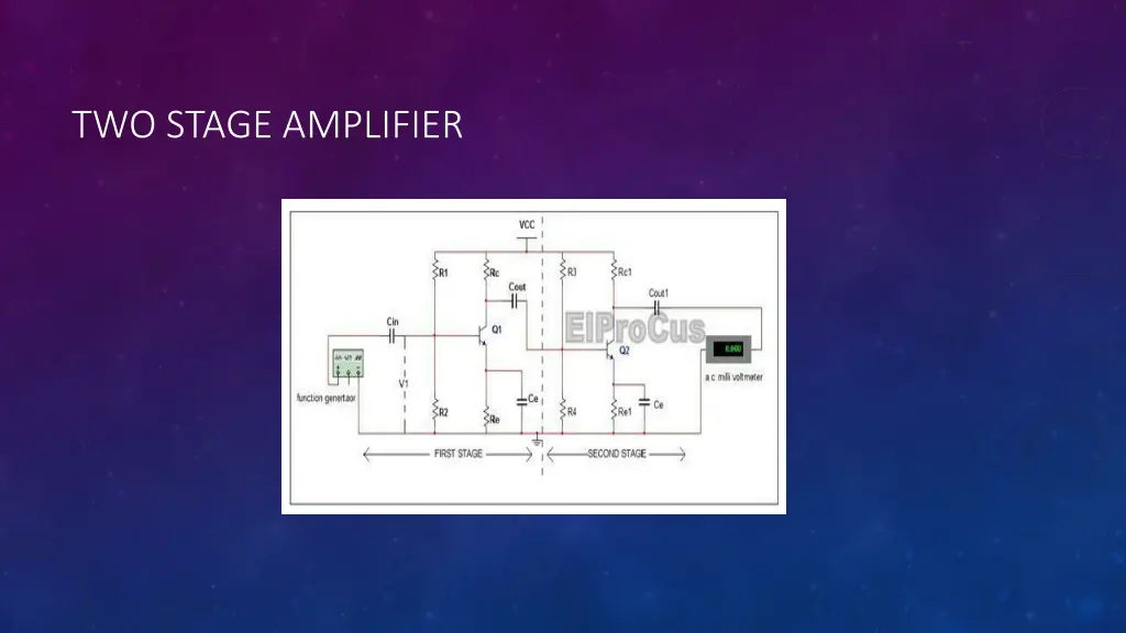 two stage amplifier