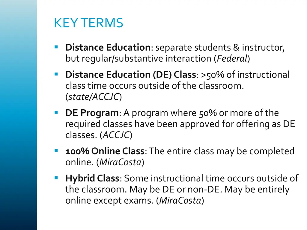 key terms