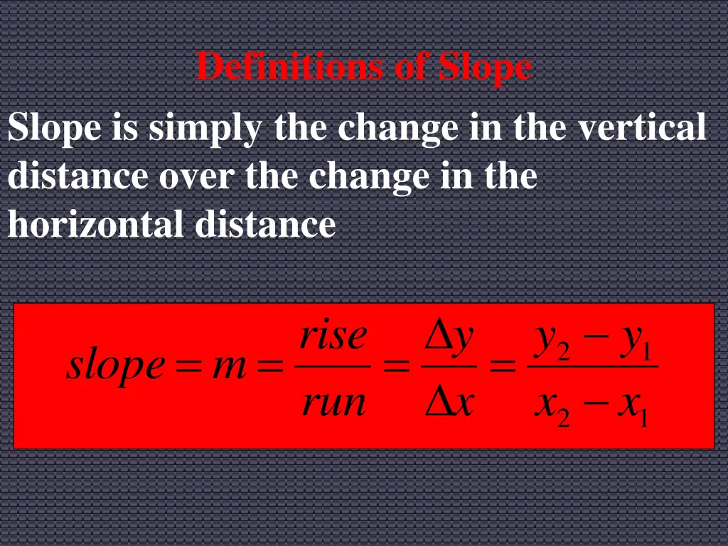 definitions of slope