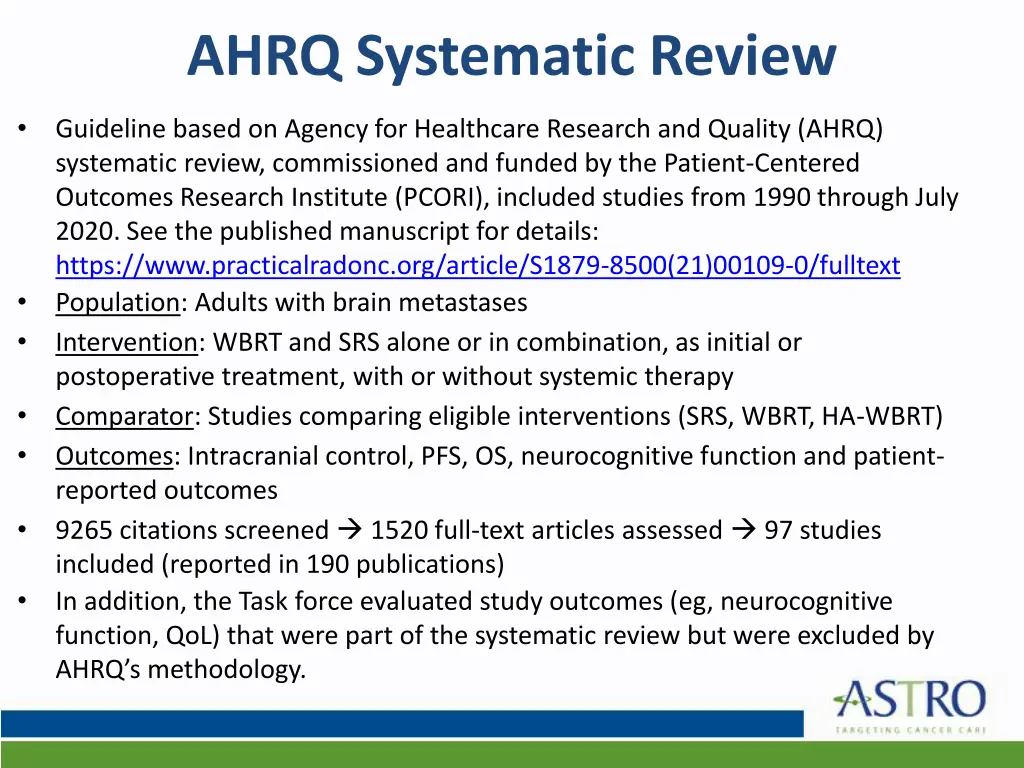 ahrq systematic review