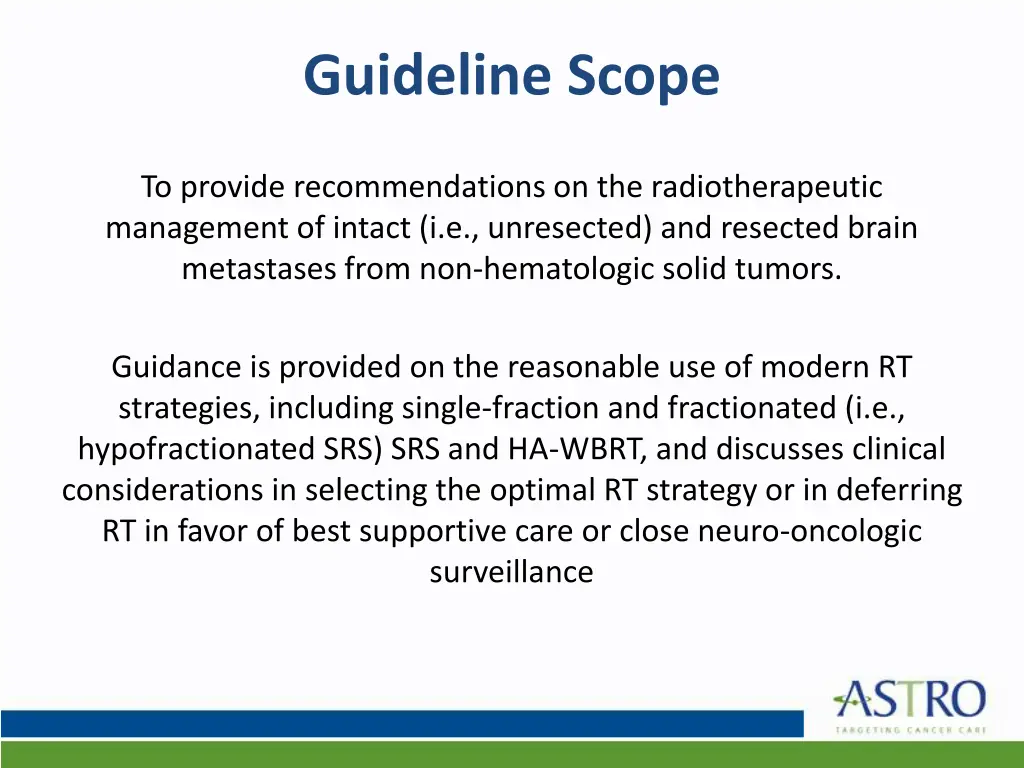 guideline scope