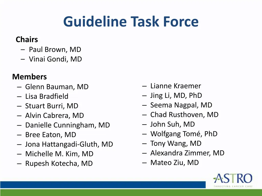 guideline task force