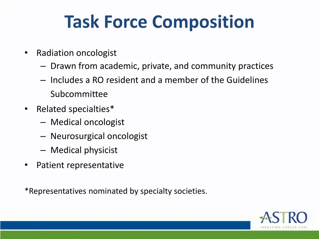 task force composition
