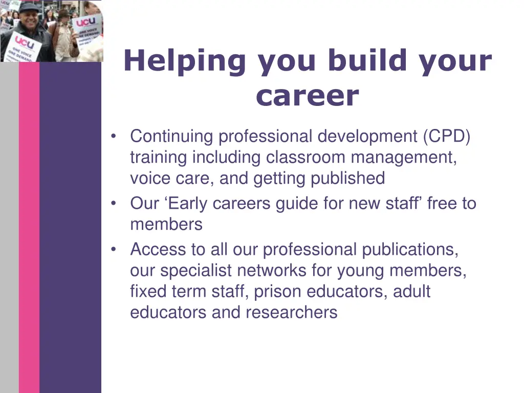 helping you build your career